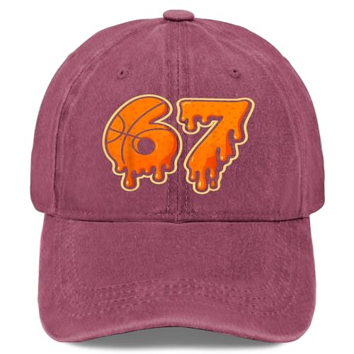 Basketball 67 Six Seven Funny Gen AlphaDrip Hats for Womens