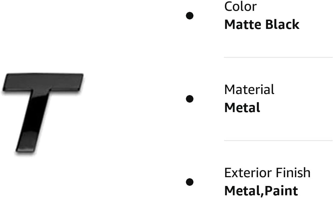 Auto Rover 3D Metal CHEV Tailgate Insert Letters Compatible with 2016-2022 Rear Emblems not Decals Stickers with Strong Certified Adhesive Matte Black