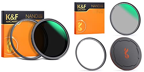 82Mm Magnetic Variable Nd Lens Filter +Cpl Filters Kit (2 Pcs) Adjustable Nd8-128 & Circular Polarizer Lens Filters Kit With 28 Multi-Coated (Nano-X Series) #TOP23