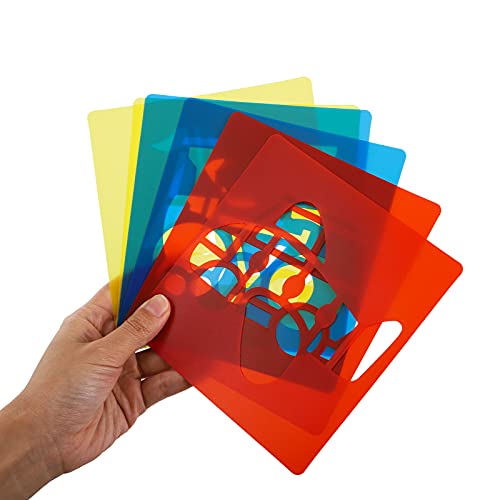 Peohud 36 Pieces Stencils for Kids 6 x 5.6 Inch Drawing Chalk Stencils - Image 3