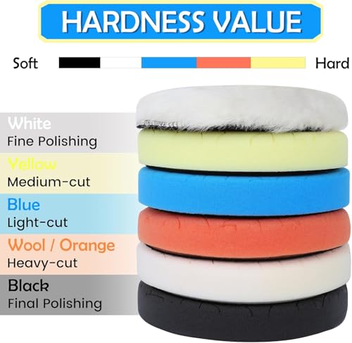 IPELY 6 Inch Buffing Pads