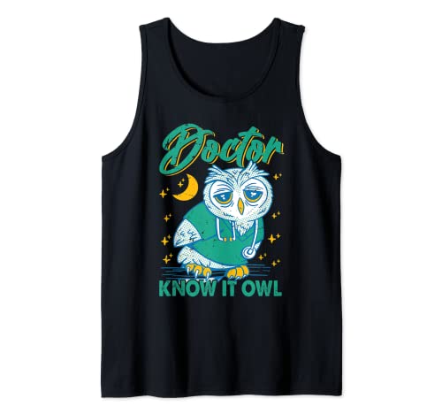 Doctor Know It Owl - Funny Bird - Hospital Surgeon Camiseta sin Mangas