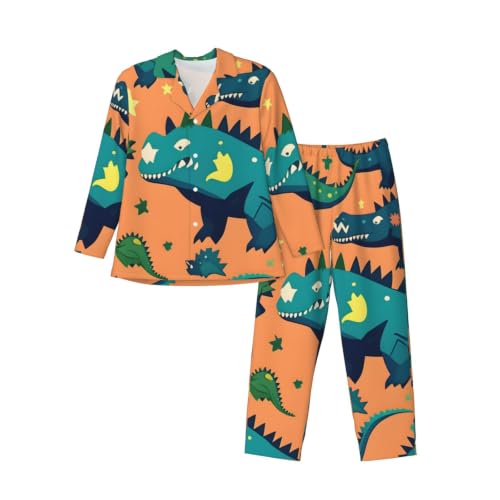 Pijama de hombre de dinosaurio ideal para relajarse el fin de semana