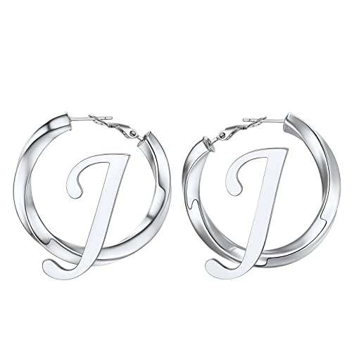 Classic Black/18K Gold Plated/Stainless Steel Hoop Earrings for Women 20mm/30mm/40mm/60mm/80mm Oversized Hypoallergenic Chunky Tube Hoops Rounded Loop Earrings Come with Box 01.Black Cube Tw