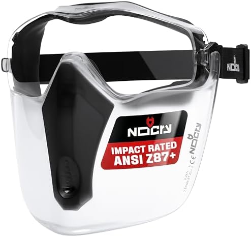 NoCry Safety Goggles 6X3 and attachable Face Shield/Mask