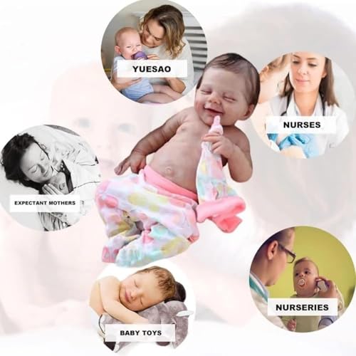 QXYIXZ Bonecas Reborn Baby,boneca reborn realista 20 polegadas - Olhos Fechados Dormindo Bonecas Reb