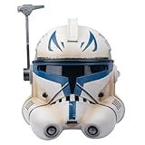 Black Helmet Series Deluxe Full Head Commande Helmet Mask for Cosplay Halloween (White)