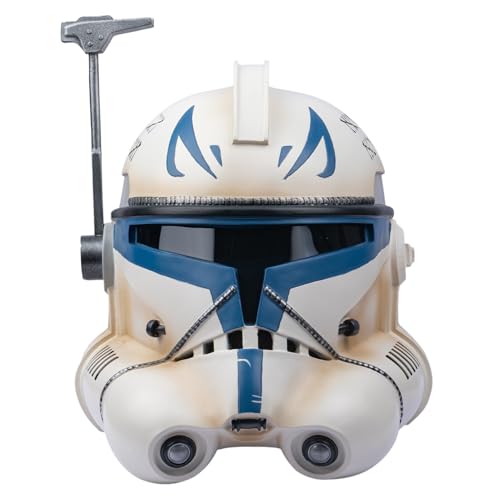 Black Helmet Series Deluxe Full Head Commande Helmet Mask for Cosplay Halloween (White)