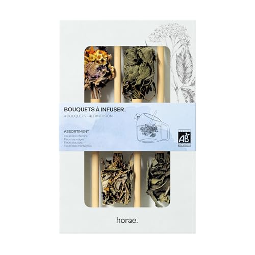 Tisanes bio Horae pour vos moments de détente, 4 bouquets floraux à infuser chez soi