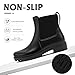 Bkiborkb Women's Rain Boots Short Waterproof Ankle Chelsea Boots Rubber Garden Shoes Non Slip Work Booties Fashion Outdoor