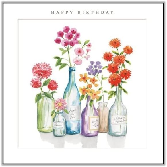 Woodmansterne General Female Charity Birthday Card for Women 'Floral