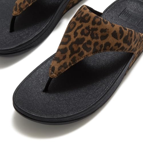 Image of FitFlop Womens Lulu Leather Toe Post Sandals