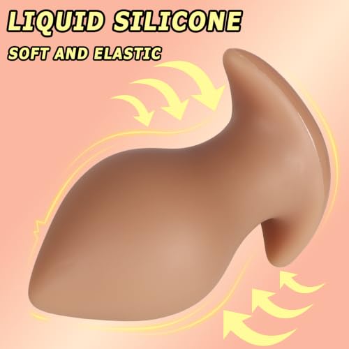 Liquid Silicone Anal Stretcher Soft Realistic Large Butt Plug - Image 4
