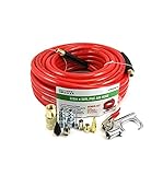 DYNAMIC POWER 3/8' x 50ft PVC Air Compressor Hose WITH 10 Pieces Air Compressor...