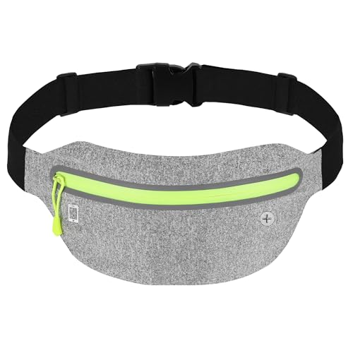 Peginmol Laufgürtel für Handy, Lauftasche Jogging wasserdichte, Hüfttasche für Running mit Reflektierende Streifen, Sportgürtel Running Belt zum Joggen, Fitness, für Fast Alle Smartphones, Hellgrau Peginmol Laufgürtel für Handy, Lauftasche Jogging wasserdichte, Hüfttasche für Running mit Reflektierende Streifen, Sportgürtel Running Belt zum Joggen, Fitness, für Fast Alle Smartphones, Hellgrau