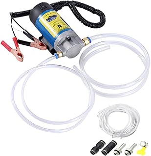 100W 12V Diesel Pump Oil Transfer Oil Extractor, Low Noise 4L/min Fluid Siphon Pump, Work with Diesel and Engine Oil, Fit for Cars, Motorcycles, Boats Garage Workshop Tools