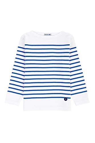 Armor Lux, Marinière 'Amiral' ,Top à manches longues Fille , Blanc (Dw5 Blanc/Etoile Dw5), 12 Ans (Taille Fabricant: 12 Ans)