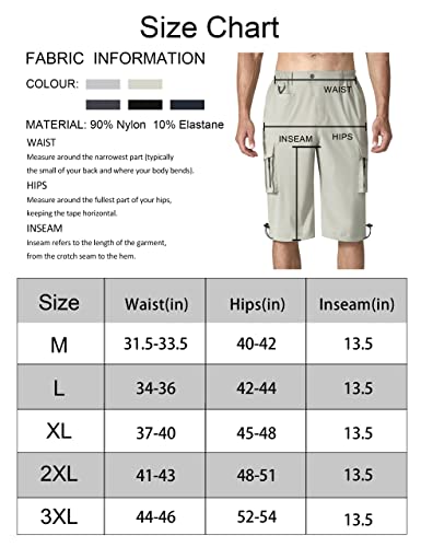 Nominate Mens Hiking Capris Pants 3/4 Long Cargo Shorts Casual Work Shorts With Multi Pockets For Golf Fishing Camping #TOP5