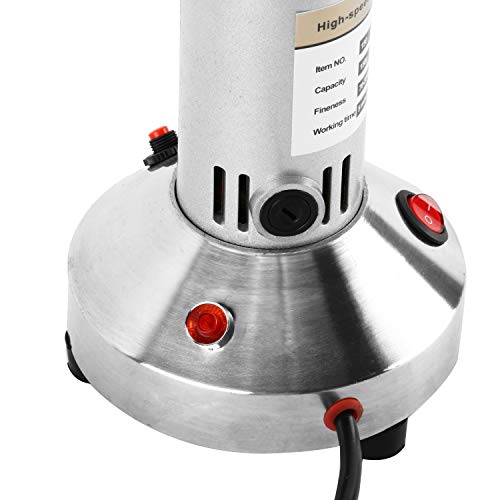 Homend High Speed 150g Electric Grain Mill Grinder Powder Machine Spice Herb Grinder 850W 70-300 Mesh 28000RPM Stainless Steel Commercial Grade for Kitchen Herb Spice Pepper Coffee (150g)