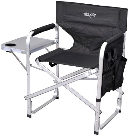 Stylish Camping SL1204BLACK/FLAG Full Back Folding Director's Chair