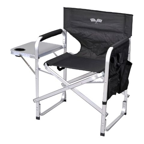 Stylish Camping SL1204BLACK/FLAG Regiestuhl mit voller Rückenlehne Cover