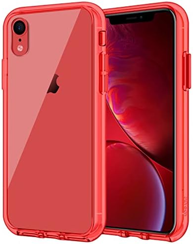 JETech Case for iPhone XR 6.1-Inch, Non-Yellowing Shockproof Phone Bumper Cover, Anti-Scratch Clear Back (Clear)