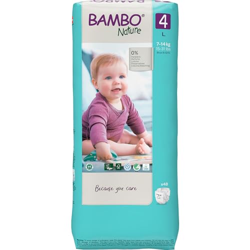 Bambo Nature Premium Baby Tape Diapers for Baby Large Size (7-14 ...