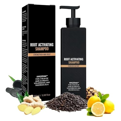 Root activating shampoo, 100ml/3.38 fl.oz smooth and effective repair shampoo, with a thick head of hair, natural for men and wo