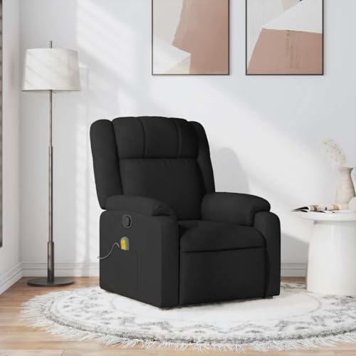 Sillón reclinable ajustable negro miniatura 2