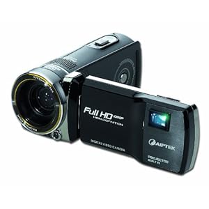 Aiptek ProjectorCam C25 Full HD Camcorder (1920 x 1080 Pixel, 10X opt. Zoom, 7,6 cm (3 Zoll) Touch- LCD Display) mit DLP-Projektor (640 x 360 Pixel, Kontrast 1000:1, 25 ANSI Lumen)