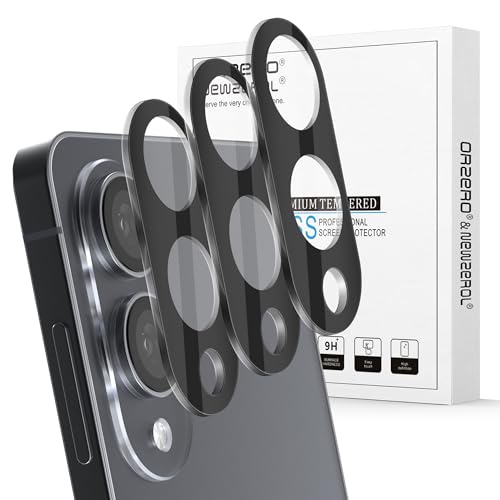 Orzero (3 Pack) Camera Lens Protector Compatible for Samsung Galaxy S25 Edge, Protector de Cámera Tempered Glass 9H Precise Camera Cutouts Anti-Scratch Does Not Affect Night Shots and Flash