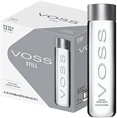 VOSS Still Water – Premium Naturally Pure Water - PET Plastic Water Bottles for On-the-Go Hydration –28.7 Fl Oz (Pack of 12)