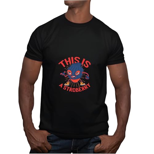 Funny Gift for Strawberry Lovers This is a Strawberry Strawberry Thief Men Women Black Multicolor T shirt