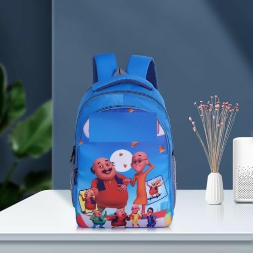 Image of GOOD STAR Polyester kids Primary School Backpack, 30 Litres, Cartoon Print, for Nursery to 5th Standard Boys and Girls Tuition Lightweight cartoon Bag