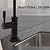 Metpure Non-airgap NSF Certified RO Faucet Reverse Osmosis Drinking Water Filtration System Water Dispenser Spout (Matte Black). Large Euro Style with Faucet Wrench.