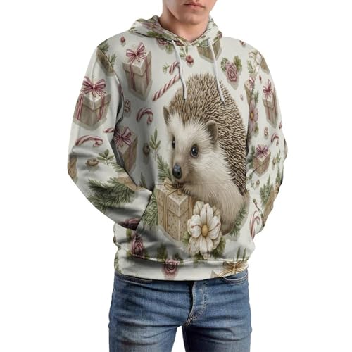 Sweat à capuche hérisson pour homme et femme veste sport d'automne