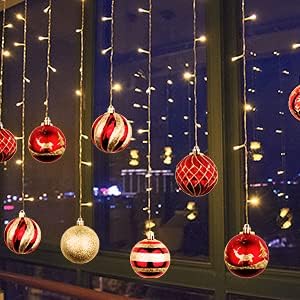 OurWarm 36pcs Christmas Ball Ornaments, 70mm/2.76" Red and Gold Shatterproof Christmas Baubles Ornaments Set for Christmas Tree Decorations, Holidays, Home, Party Decorations, Xmas Tree Ornaments