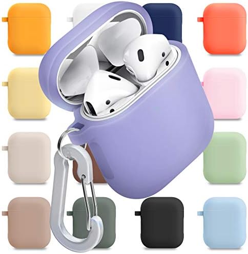 superdivision [3 in 1] AirPods Pro 2 / Pro Silicone Case + Anti-Lost Carabiner + Dust Guard Metal Film, Protective Cover with Keychain for Apple AirPods Pro (2022 / 2019) [Front LED Visible]