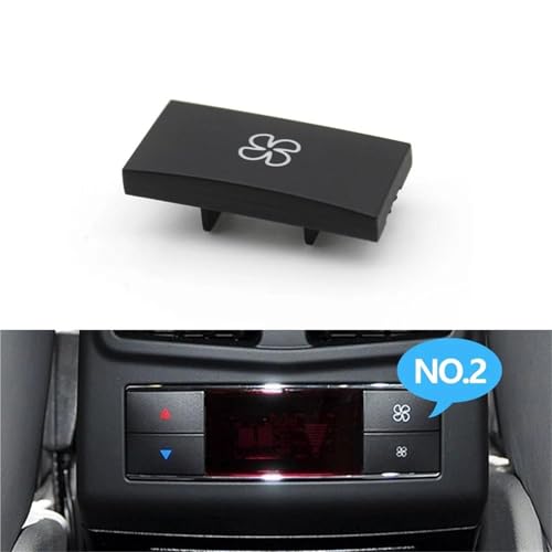 Boutons de commande de climatisation arrière pour Benz Classe GLK X204 de 2008 à 2015