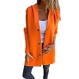 Fashion Design: This mid-length solid color jacket features a lapel and single-breasted closure with snaps, giving it a stylish and trendy look