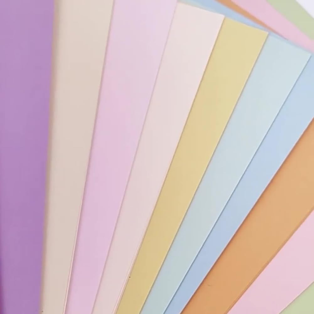 160GSM Macaron Farbkarton - Farbiges Papier Für Popup -Buchseiten, DIY -Kunsthandwerk, Scrapbooking, Kartenherstellung | Hintergrundpapier Für Kunstprojekte,4K-10 Farben,4 Pack (10 Blätter/Pack)