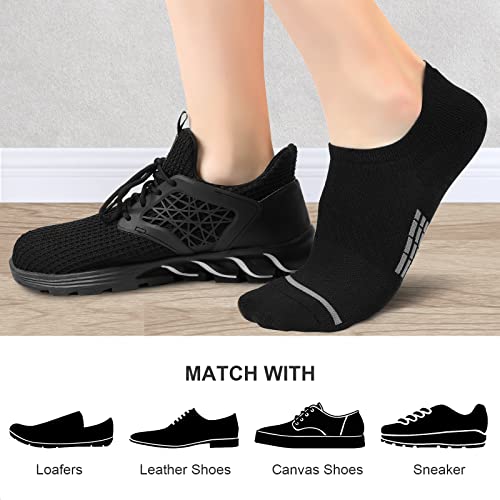 Men's No Show Socks with Arch Support, Pack of 6