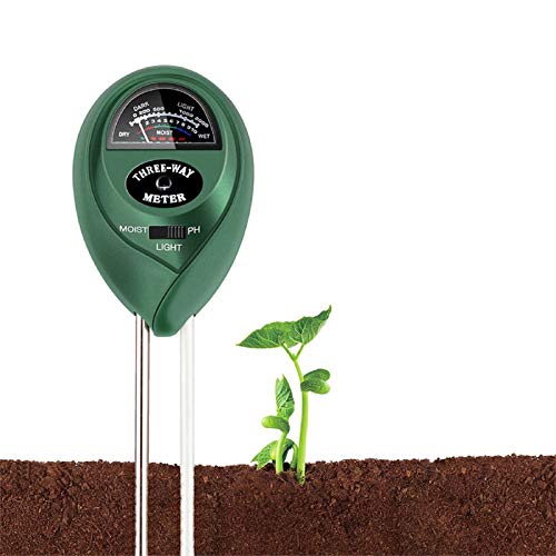 Soil pH Meter 3-in-1 Soil Test Kit For Moisture,Light & pH,Great For Garden,Farm, Lawn,Plants,Herbs & Gardening Tools,Indoor & Outdoor Plant Care Soil Tester(No Battery needed)