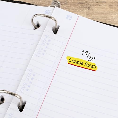 Image of Five Star Loose Leaf Paper + Study App, College Ruled Filler Notebook Paper, Reinforced, Fights Ink Bleed, 8-1 /2 inch x 11 inch, 80 Sheets (170102)