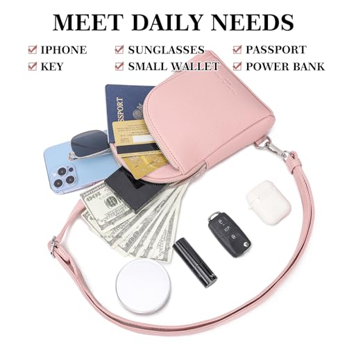 Image of INICAT Small Travel Purse,Anti Theft Crossbody Bag for Women | RFID Blocking, 8 Card Slots,Secure Back Zipper Pocket,Sling Style