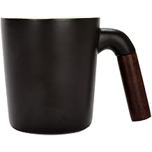 Abanoz Kolu Su Kupas  Kahve Ofis Minimalist  ift Bask  Diy