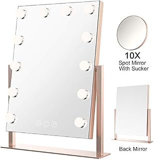 ElectriBrite Hollywood Lighted Makeup Mirror - Upgrade 2 Side Makeup Mirror with Lights