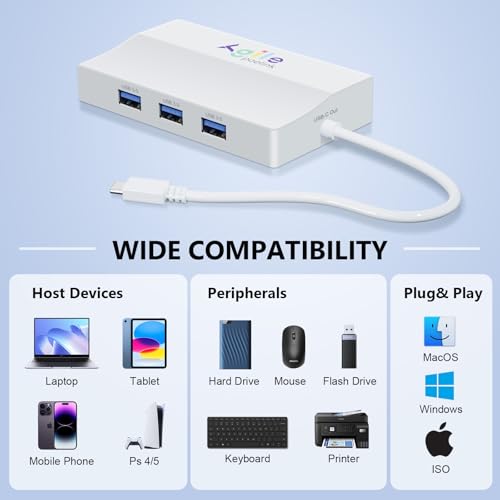 Hub PoE a USB C para conectar internet estable en oficinas con tableta 6