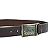 Levi's Men's 1 1/2 in.Plaque Bridle Belt With Snap Closure,Brown,32