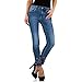 Produktbild Ital-Design BESTICKTE Skinny Jeans Place du Jour Gr. 38 Blau